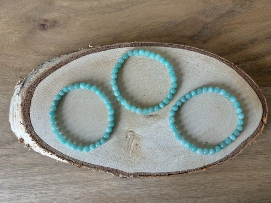 Amazoniet armband 6mm