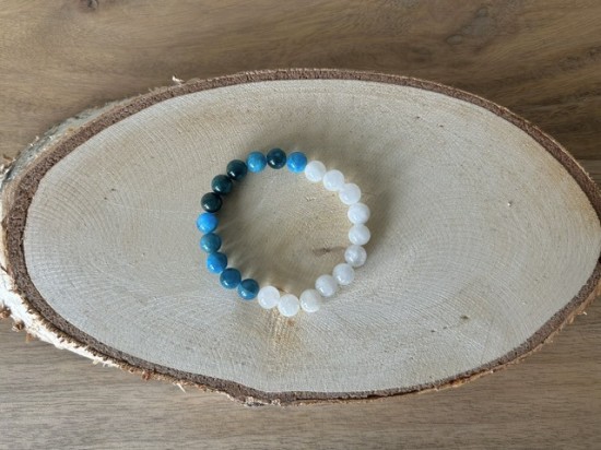 Apatiet maansteen armband 8mm