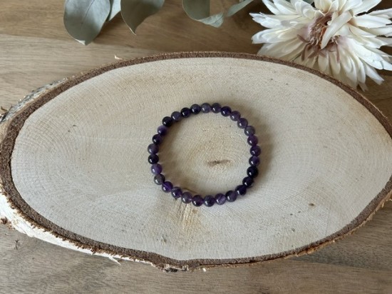 Armband amethist 6mm
