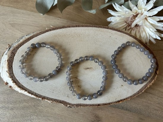 Armband grijze agaat