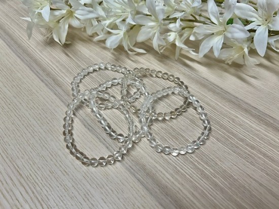 Bergkristal armband 6mm
