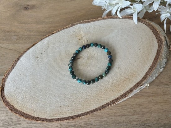 Chrysocolla armband 6mm