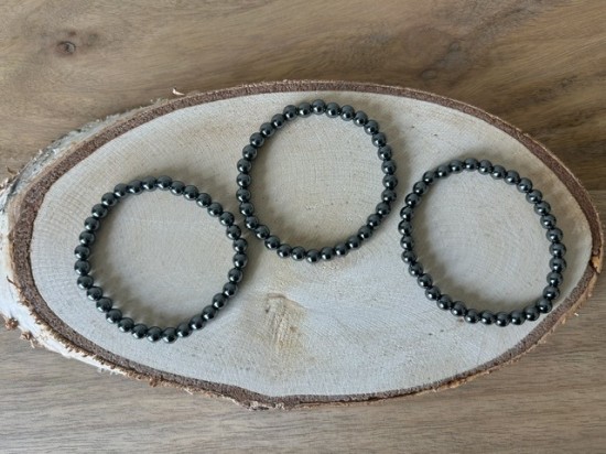 Hematiet armband 6mm