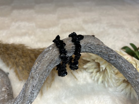 Splitarmband zwarte toermalijn