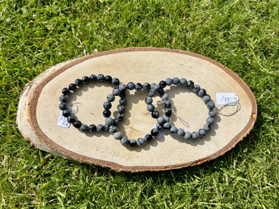 Sneeuwvlokobsidiaan armband
