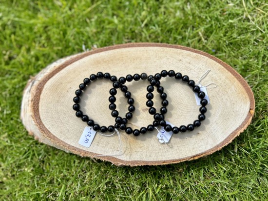 Zwarte onyx armband