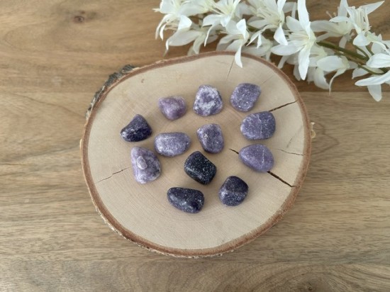 Lepidoliet trommelstenen 2