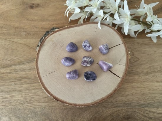 Lepidoliet trommelstenen 3