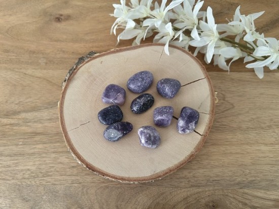 Lepidoliet trommelstenen