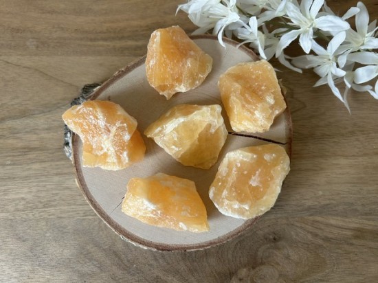 Oranje calciet ruw 0