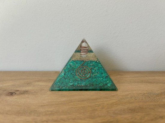 Orgonite malachiet-bergkristal