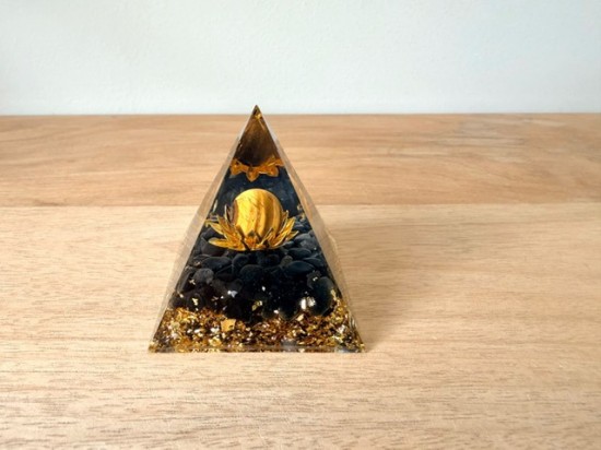 Orgonite zwarte obsidiaan en tijgeroog