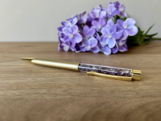 Pen edelsteenchips amethist