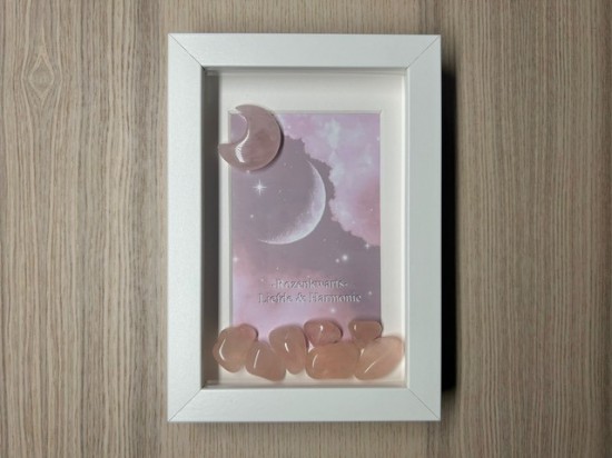 Rozenkwarts in lijst 10x15