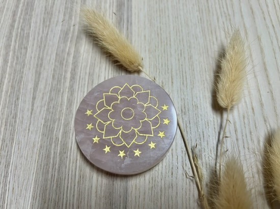 Rozenkwartsschijf lotus