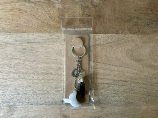 Sleutelhanger bescherming rookkwarts maansteen