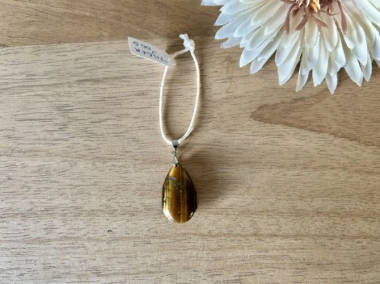 Tijgeroog hanger druppel